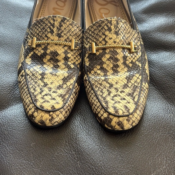 Sam Edelman Shoes - Sam Edelman Black and Tan Snake Print Flats